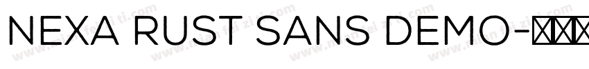 Nexa Rust Sans Demo字体转换